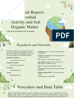 APES Lab Report - Soil Microbial Activity and Soil Organic Matter