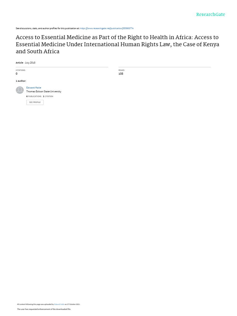 Document 4 | PDF | Human Rights | Millennium Development Goals