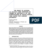 Maimela 2018 Does the Right to Access to Health Care Services in Terms of Section 27 of the Constitution of South