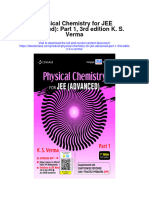Download Physical Chemistry For Jee Advanced Part 1 3Rd Edition K S Verma all chapter
