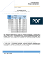 Relatorio Das Atividades Praticas - Fisico-Quimica - Residencia