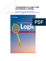 A Concise Introduction To Logic 14Th Edition Patrick J Hurley Full Chapter