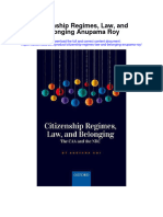 Download Citizenship Regimes Law And Belonging Anupama Roy full chapter