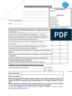 Questionnaire Pre Vaccinal Covid 19 - V5.Mai