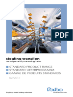 Forbo 1-01aEN Transilon Conveyor and Processing Belts - Standart Product Range (215 - E)