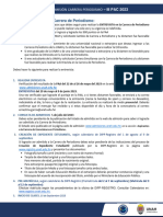 Calendario ADMISION Periodismo III PAC 2023