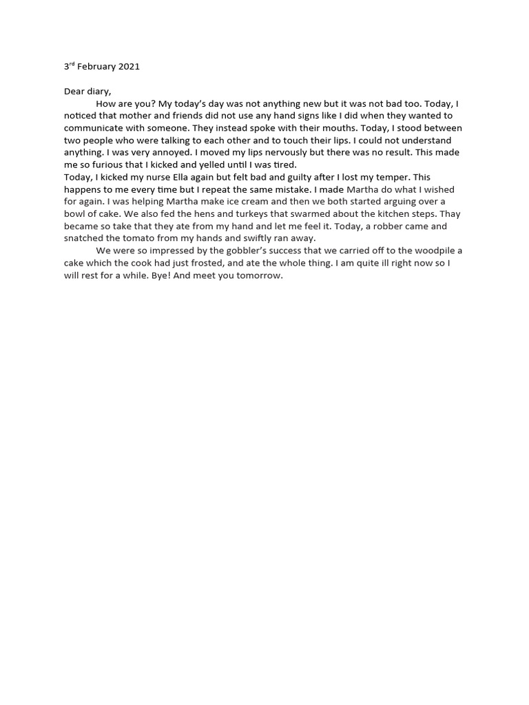 Daily Diary: Frustrations and Fun | PDF | Wellness