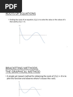 Roots of Equations: - Finding The Roots of An Equation Is To Solve The Value or The Values of X That Satisfy