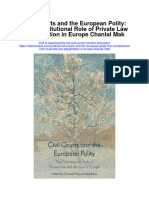 Download Civil Courts And The European Polity The Constitutional Role Of Private Law Adjudication In Europe Chantal Mak full chapter