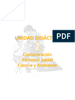 UNIDAD DIDÁCTICA. Comunicación Personal Social Ciencia y Ambiente