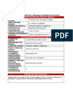 Informe Descriptivo Y Memoria Fotográfica de Eventos:: Datos de Identificación Del Núcleo Y Módulo