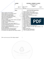 Kushal Joshi Classes Computer Question