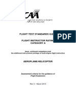 Ftsg Flight Instructor Rating Category a Aeroplane Helicopter