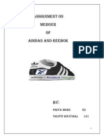 Adidas-Reebok Merger | PDF | Mergers And Acquisitions | Adidas