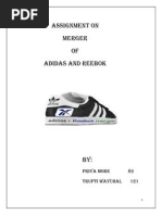 Adidas-Reebok Merger | PDF | Mergers And Acquisitions | Adidas