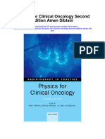 Physics For Clinical Oncology Second Edition Amen Sibtain All Chapter