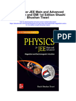 Physics For Jee Main and Advanced Magnetism and Emi 1St Edition Shashi Bhushan Tiwari All Chapter
