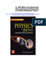 Download Physics For Jee Main And Advanced Electrostatics And Current Electricity 1St Edition Shashi Bhushan Tiwari all chapter