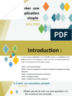 créer une application simple en delphi 