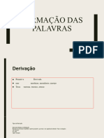 Formação Das Palavras