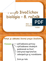 BIO 8 Pohyb Zivocichov