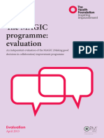 The Magic Programme Evaluation