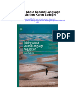 Talking About Second Language Acquisition Karim Sadeghi Full Chapter
