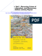 Download Back To The 30S Recurring Crises Of Capitalism Liberalism And Democracy 1St Ed Edition Jeremy Rayner full chapter
