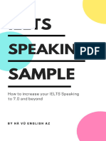 IELTS Speaking Sample