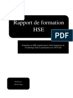 Rapport de Formation HSE