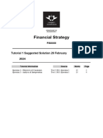 Financial Strategy Tutorial 1 Solutions 2024-2