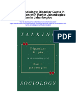 Talking Sociology Dipankar Gupta in Conversation With Ramin Jahanbegloo Ramin Jahanbegloo Full Chapter