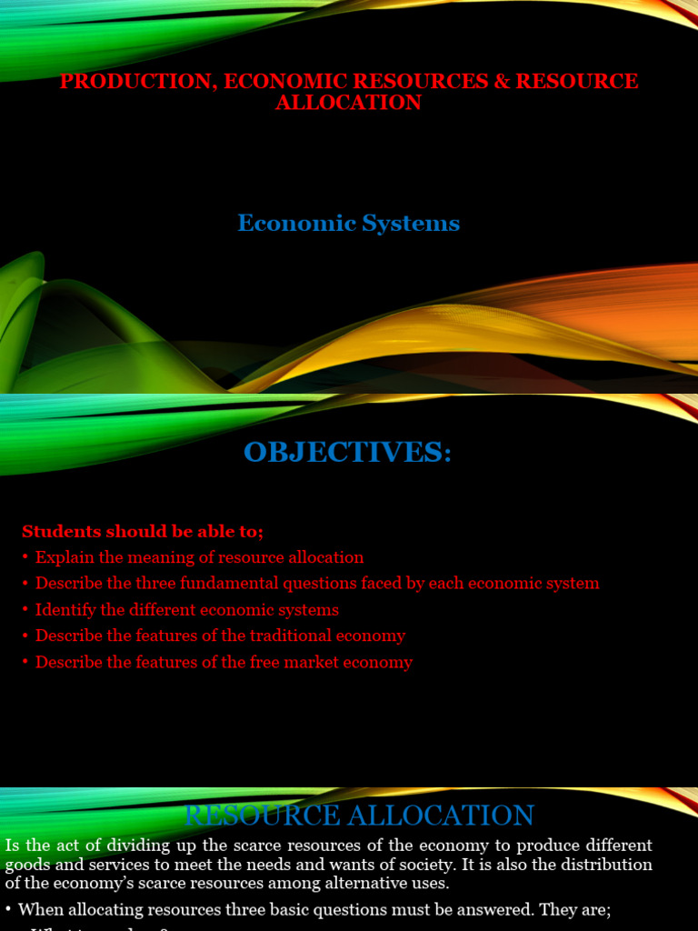 Traditional Economic System Explained | PDF | Economic System | Goods