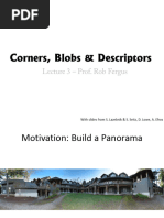 3 Corners Blobs Descriptors