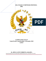 Laporan Keuangan DPR RI