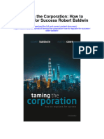 Download Taming The Corporation How To Regulate For Success Robert Baldwin full chapter