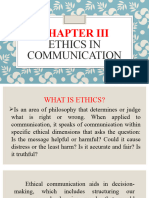 Chapter 3 Ethics Communication