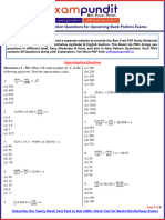 Important Approximation Questions PDF Bank Clerk Prelims Exams