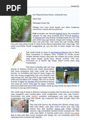 Tanam Padi Pdf