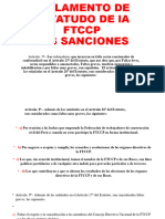 LAS SANCIONES Del Reglamento General Del Ftccp