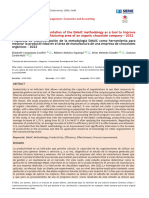 Proposal for the Implementation of the DMAIC Methodology as a Tool to Improve Productivity in the Manufacturing Area of an Organic Chocolate Company 2022Salud Ciencia y Tecnologia Serie de Conferencias