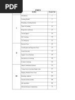 Index: Unit No Topic Page No