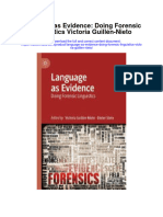 Download Language As Evidence Doing Forensic Linguistics Victoria Guillen Nieto full chapter