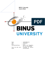 BINUS University Answer Sheet Accounting - Ariella Heliyawan