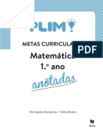 Livro Das Metas Curriculares de Matemática - Anotadas