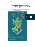 Download Baiting A Berserker Paranormal Inc Making Waves Book 1 Savannah Verte full chapter