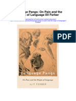 Download Language Pangs On Pain And The Origin Of Language Ilit Ferber full chapter
