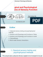 Lesson 2 Physiological and Psychological Foundationsof Sensory Function