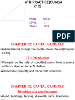 Capital Gains Tax Lecture Summary 2020