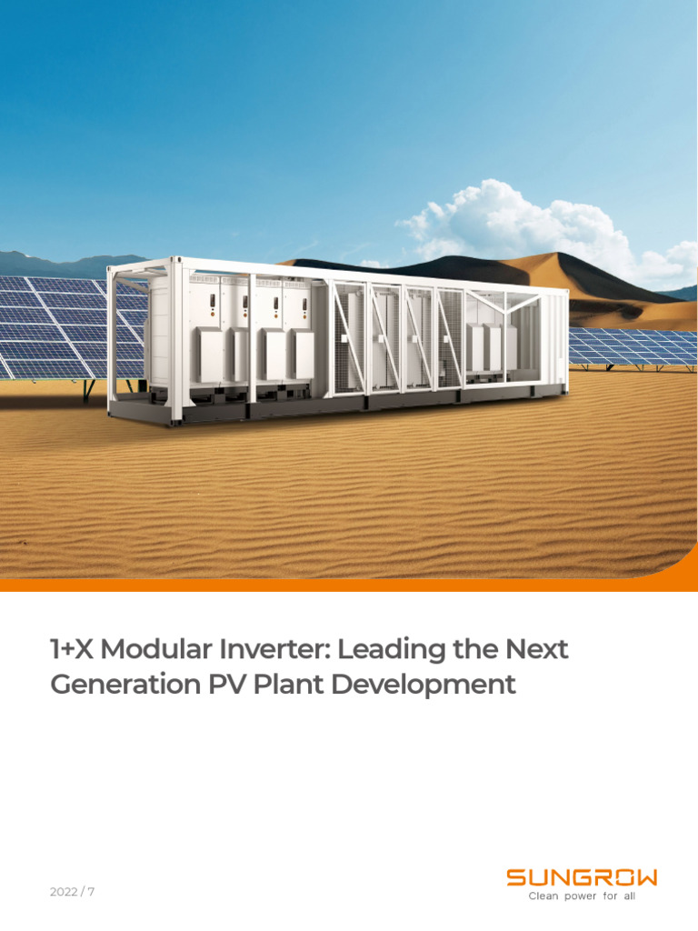 1X Modular Inverter White Paper - 20220719 1 7 | PDF | Power Inverter ...